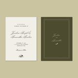 Garden Heritage Wedding Invitation Template