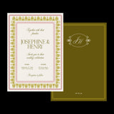 Maison Fleur Wedding Invitation Template