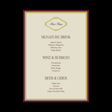 Maison Fleur Cocktail Menu Templates