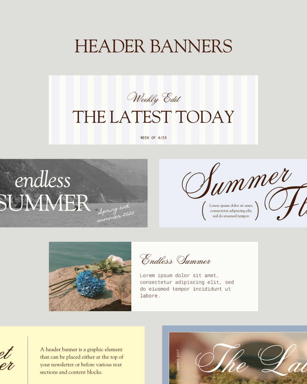Summer Newsletter Examples Cool Summer Email Graphics – Creative Space