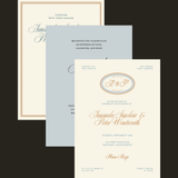 Coastal Charm Wedding Full Invitation Suite