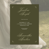 Garden Heritage Wedding Invitation Template