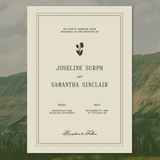 Garden Heritage Wedding Invitation Template