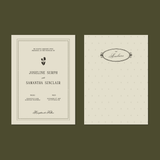 Garden Heritage Wedding Invitation Template