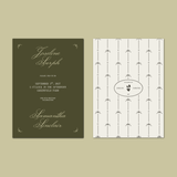 Garden Heritage Wedding Invitation Template