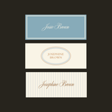 Coastal Charm Place Card Templates