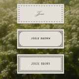 Garden Heritage Name Card Templates