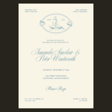Coastal Charm Wedding Invitation Templates