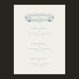 Coastal Charm Menu Design Template
