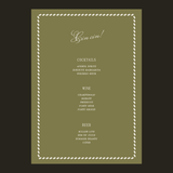 Garden Heritage Cocktail Menu Design