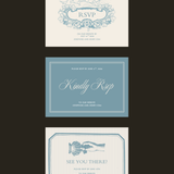 Coastal Charm RSVP Card Templates