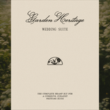 Garden Heritage Wedding Branding Suite