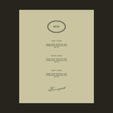 Garden Heritage Menu Design Template