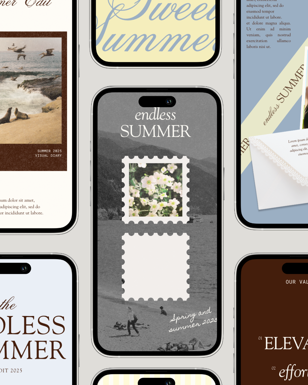 Cool Summer Instagram Story Template Creative Space