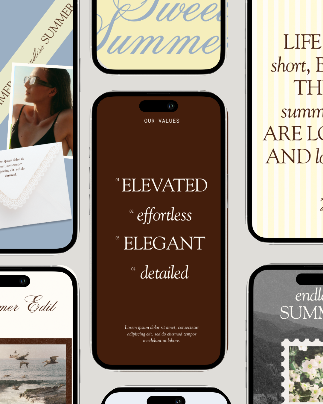 Cool Summer Instagram Story Template Creative Space