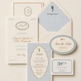 Coastal Charm Wedding Full Invitation Suite