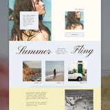 Cool Summer Squarespace 7.1 Website Template