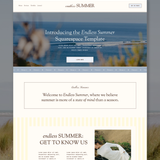 Cool Summer Squarespace 7.1 Website Template