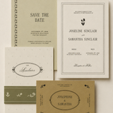 Garden Heritage Wedding Full Invitation Suite