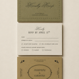 Garden Heritage RSVP Card Templates