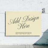 White Wall Poster Mockup